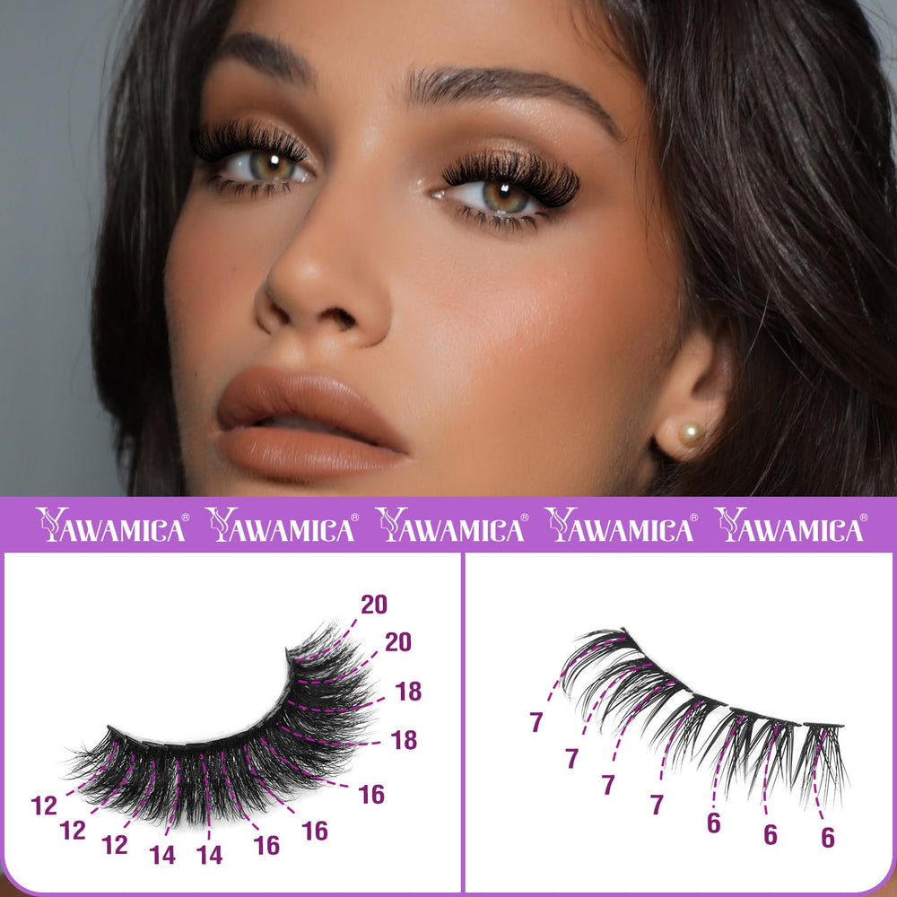 Yawamica lash tweezers for precise placement