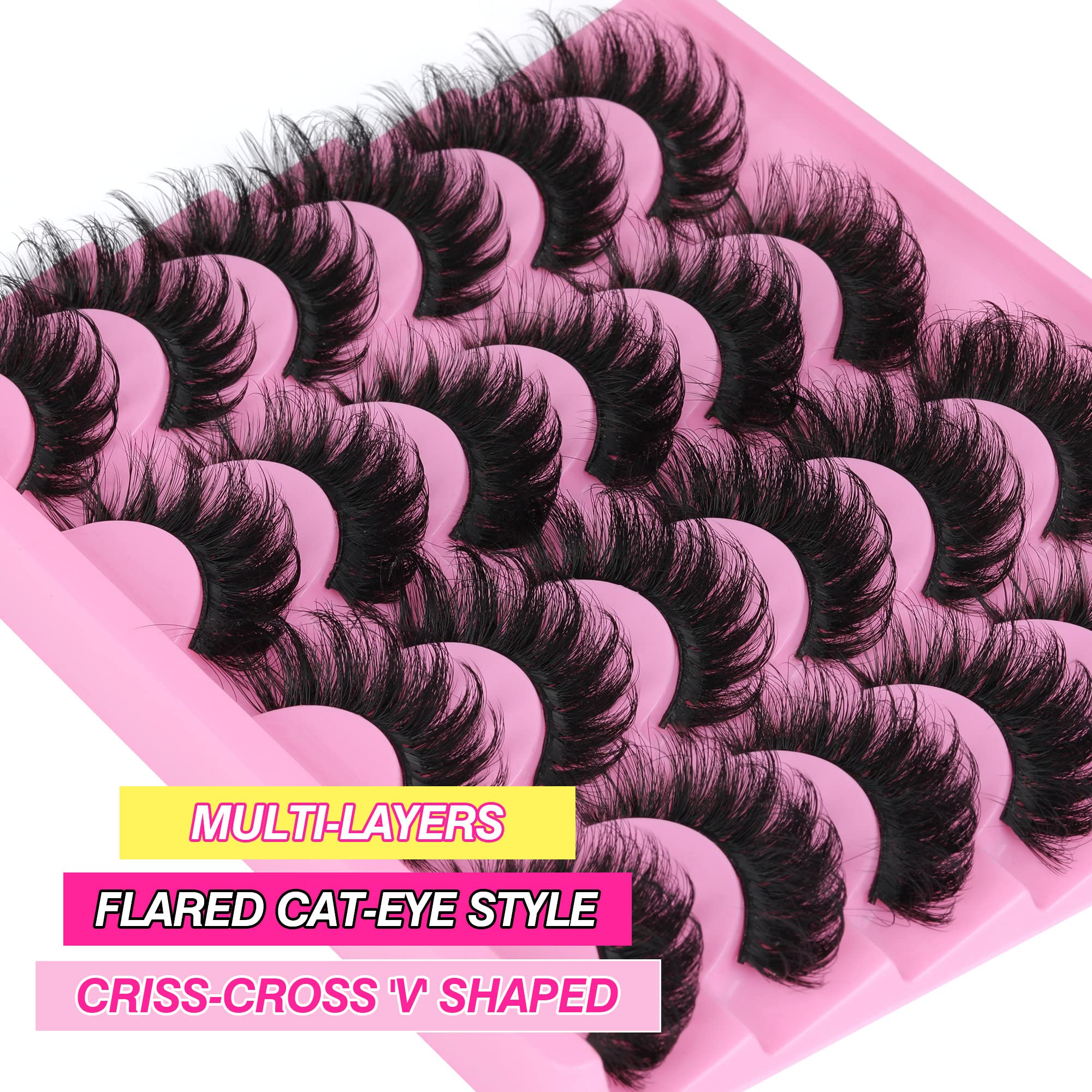 Yawamica Lashes 12-pairs pack; versatile for daily or festival looks.