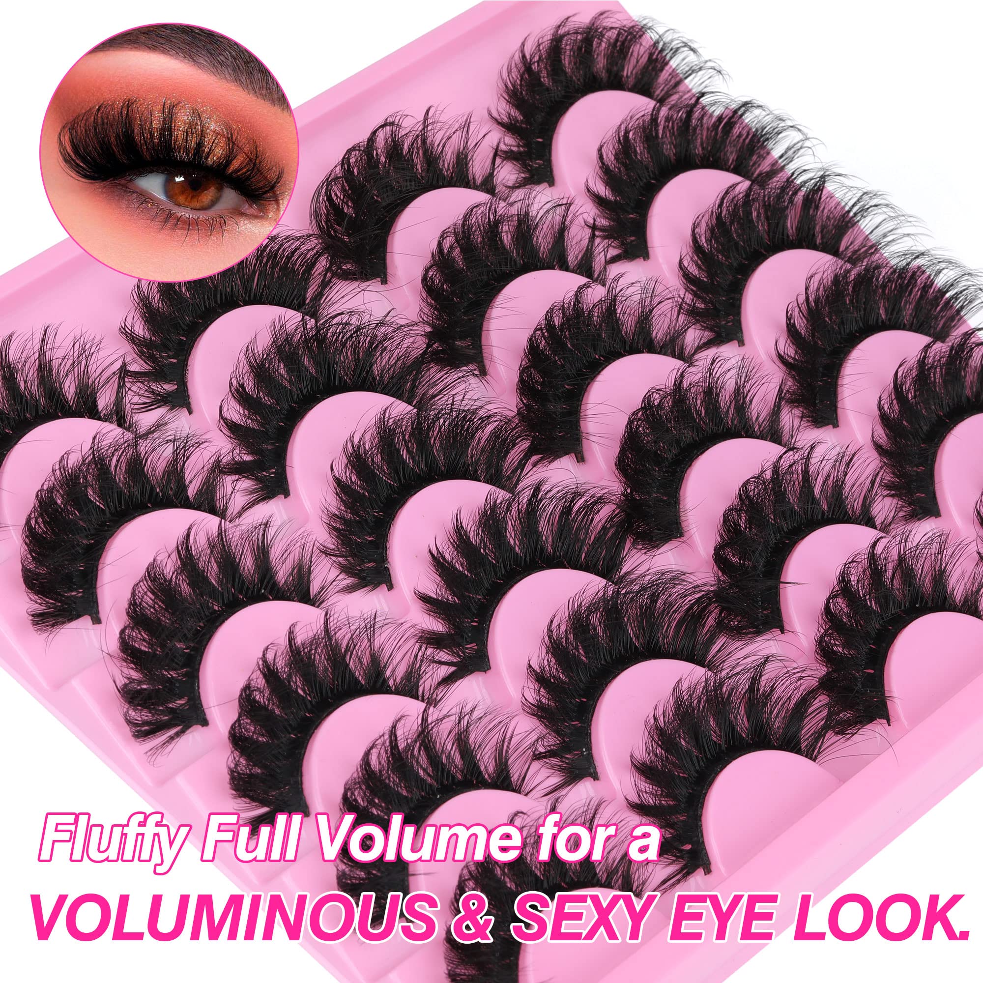 Yawamica Lashes flared cat-eye outer corners for a sexy lift.