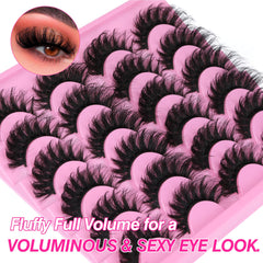 Yawamica Lashes flared cat-eye outer corners for a sexy lift.