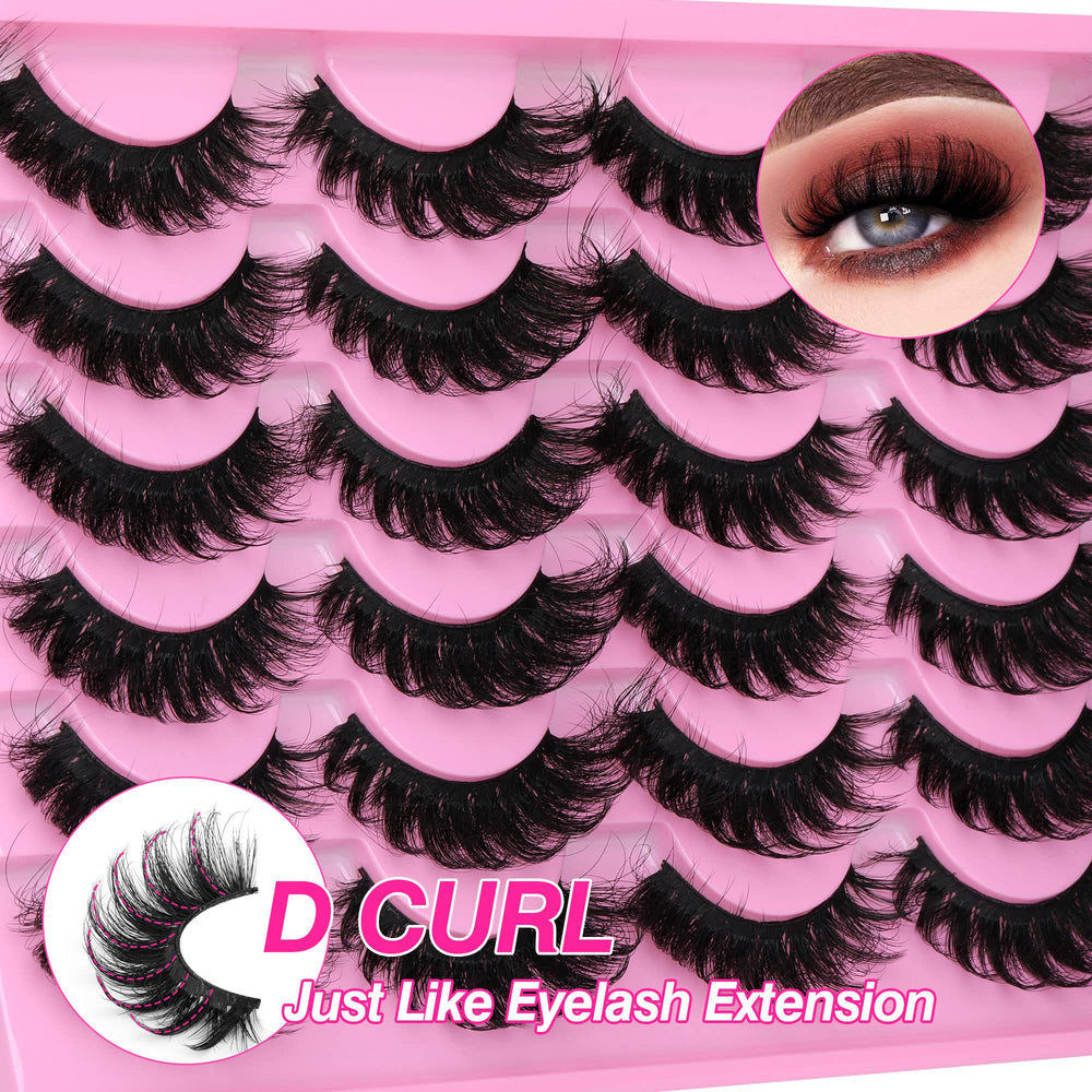 Yawamica Lashes fluttery fibers; crisscross pattern creates natural, fluffy lashes.