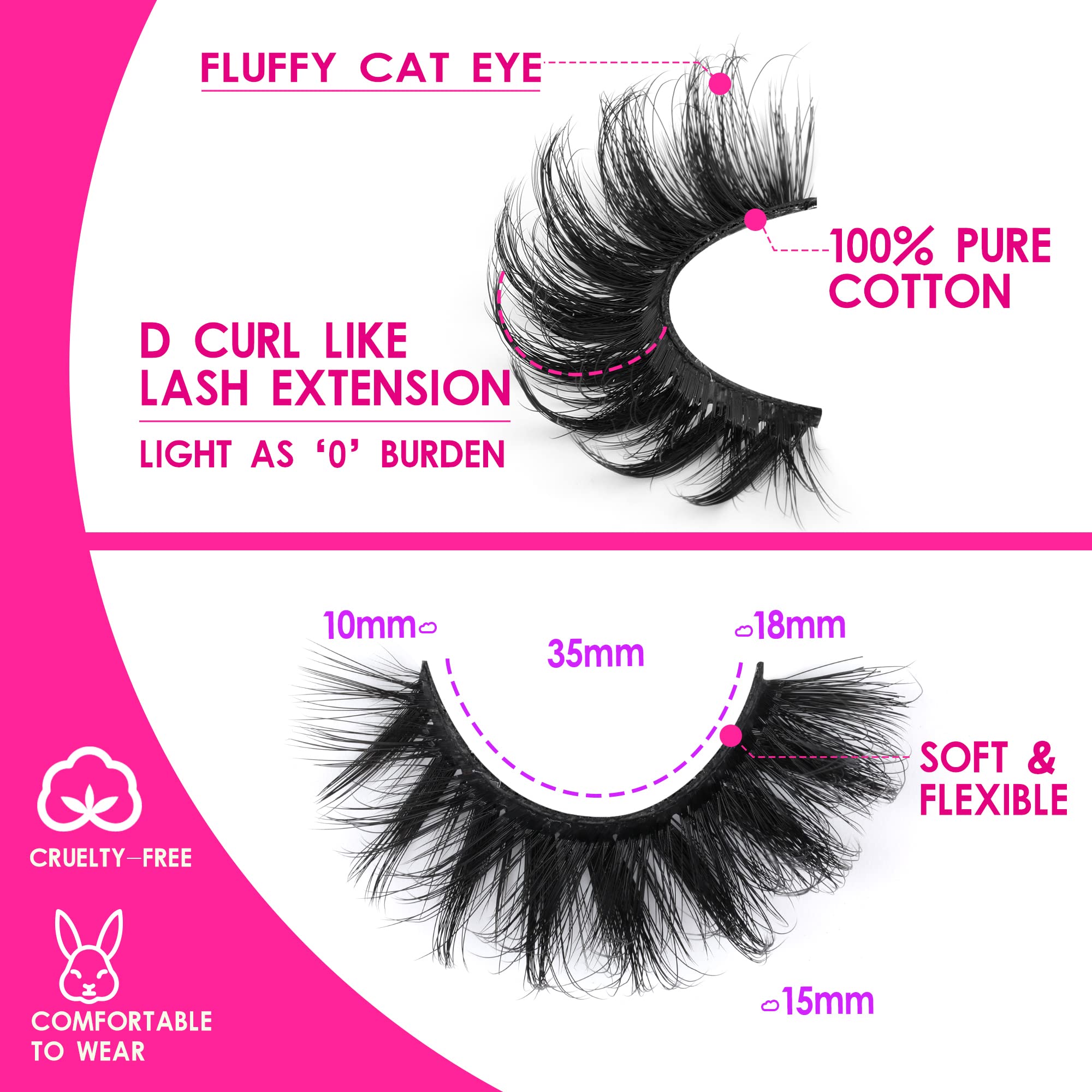 Yawamica Lashes vegan, flexible band; lightweight and beginner-friendly for comfortable wear.