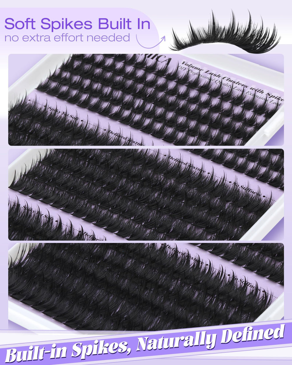 Yawamica manga-wispy look lashes create soft drama for daily wear.