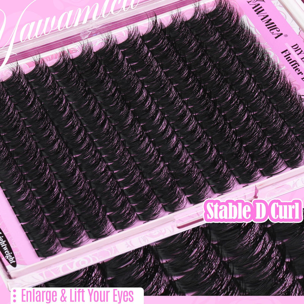 Yawamica matte black mink fibers deliver soft lashes