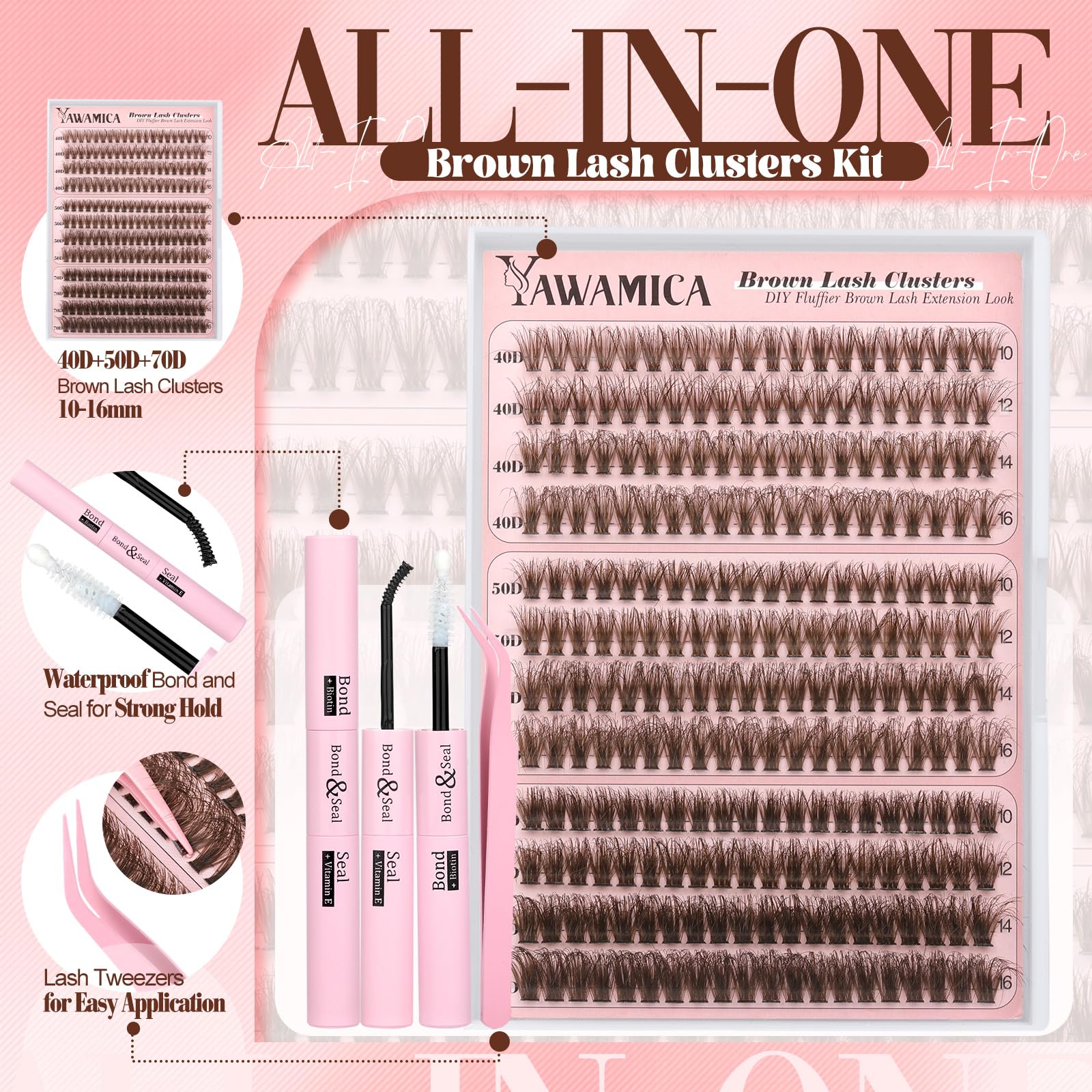 Yawamica precision lash tweezers for precise placement and clean results