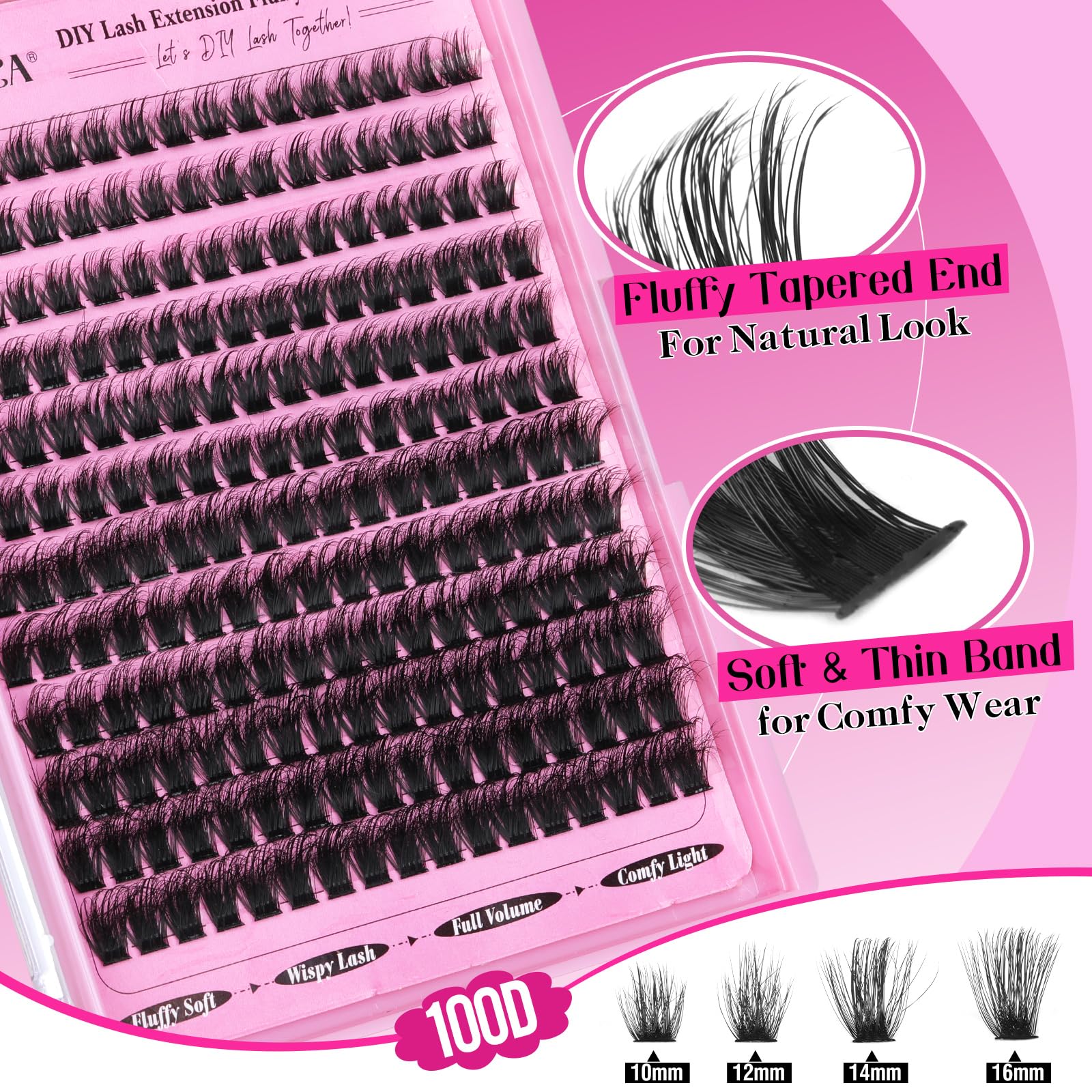 Yawamica premium faux mink fiber lashes for a natural, velvety feel.