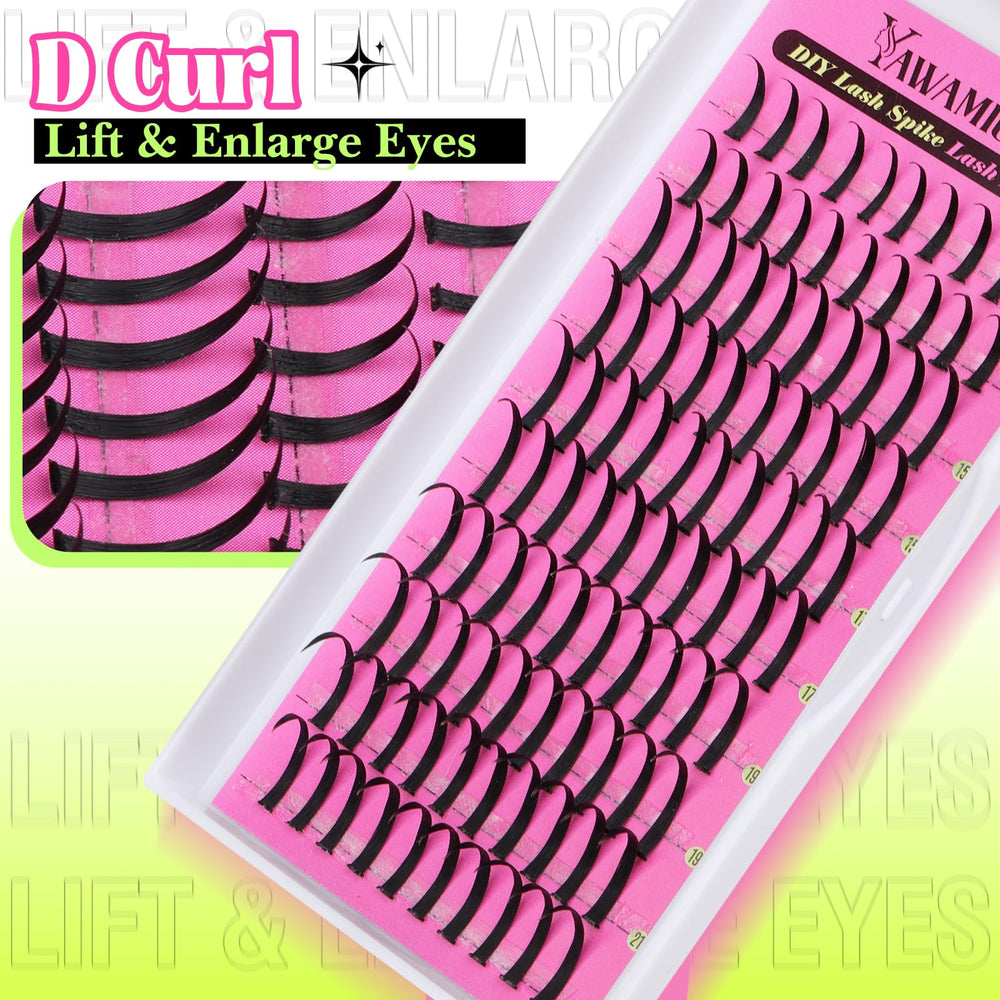 Yawamica spiky lash extensions provide all-day comfort without heavy feeling