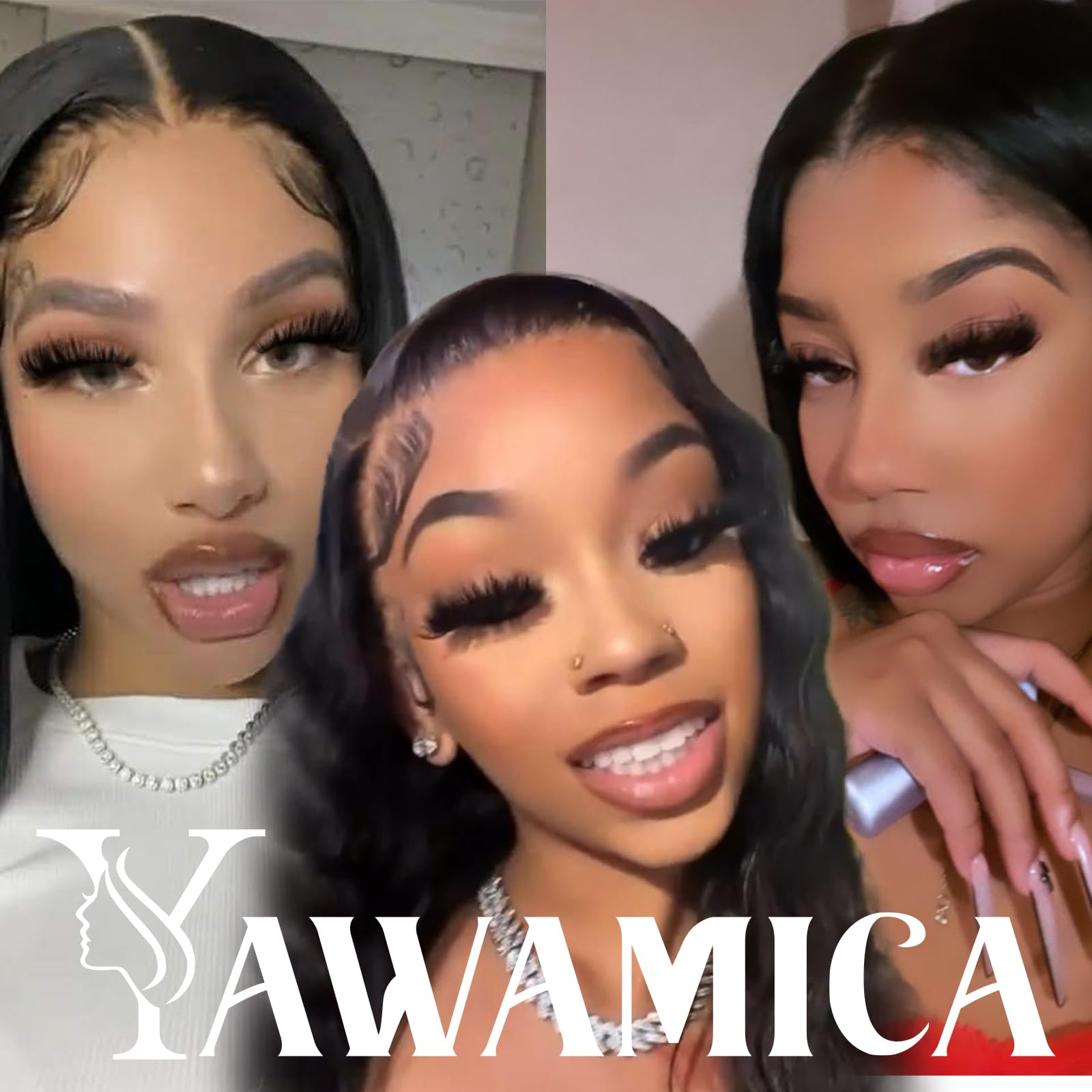 Yawamica wispy tapered-end cluster lashes 14-20mm for natural blend.
