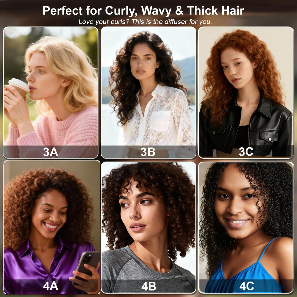YAYADASA curl-wave diffuser in dome mode delivering focused airflow for defined curls.