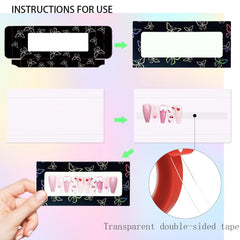 Yazabai clear 3m double-sided tape for secure, clean nail packaging