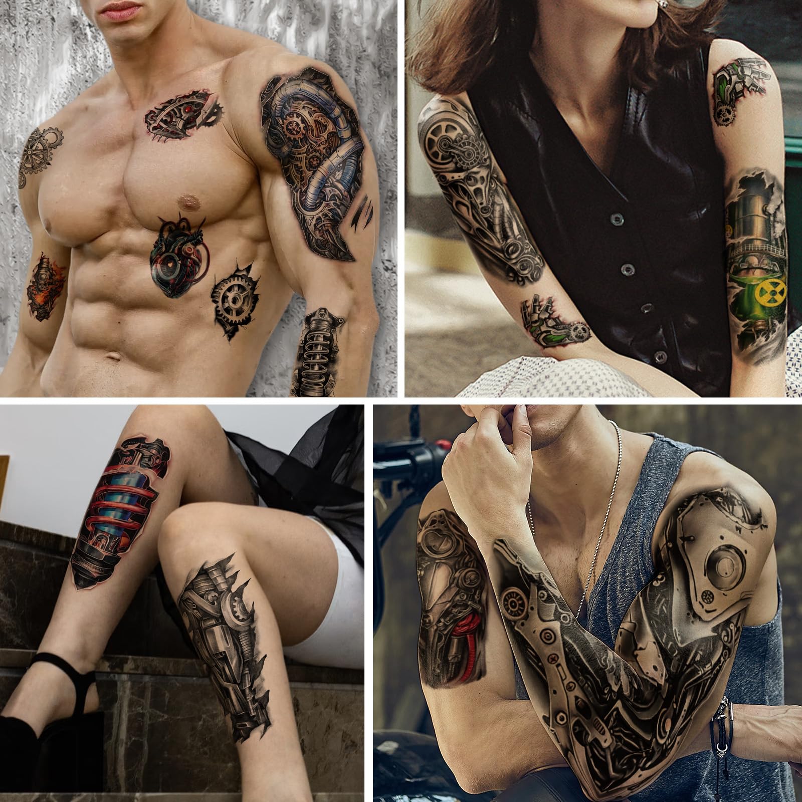 Yazhiji realistic mechanical tattoo for creative self-expression