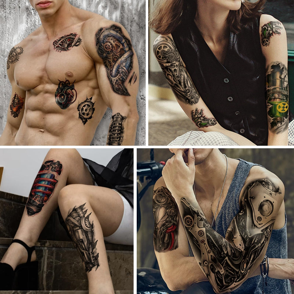 Yazhiji realistic mechanical tattoo for creative self-expression