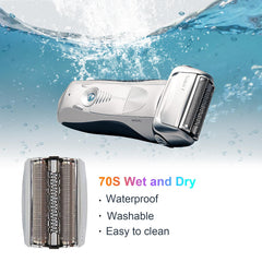 YAZIYIR replacement foil head for Braun 7 Series 720 delivers smooth skin with hypoallergenic foil