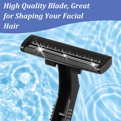 YBEATY stainless steel blades provide durable, sharp shaving performance