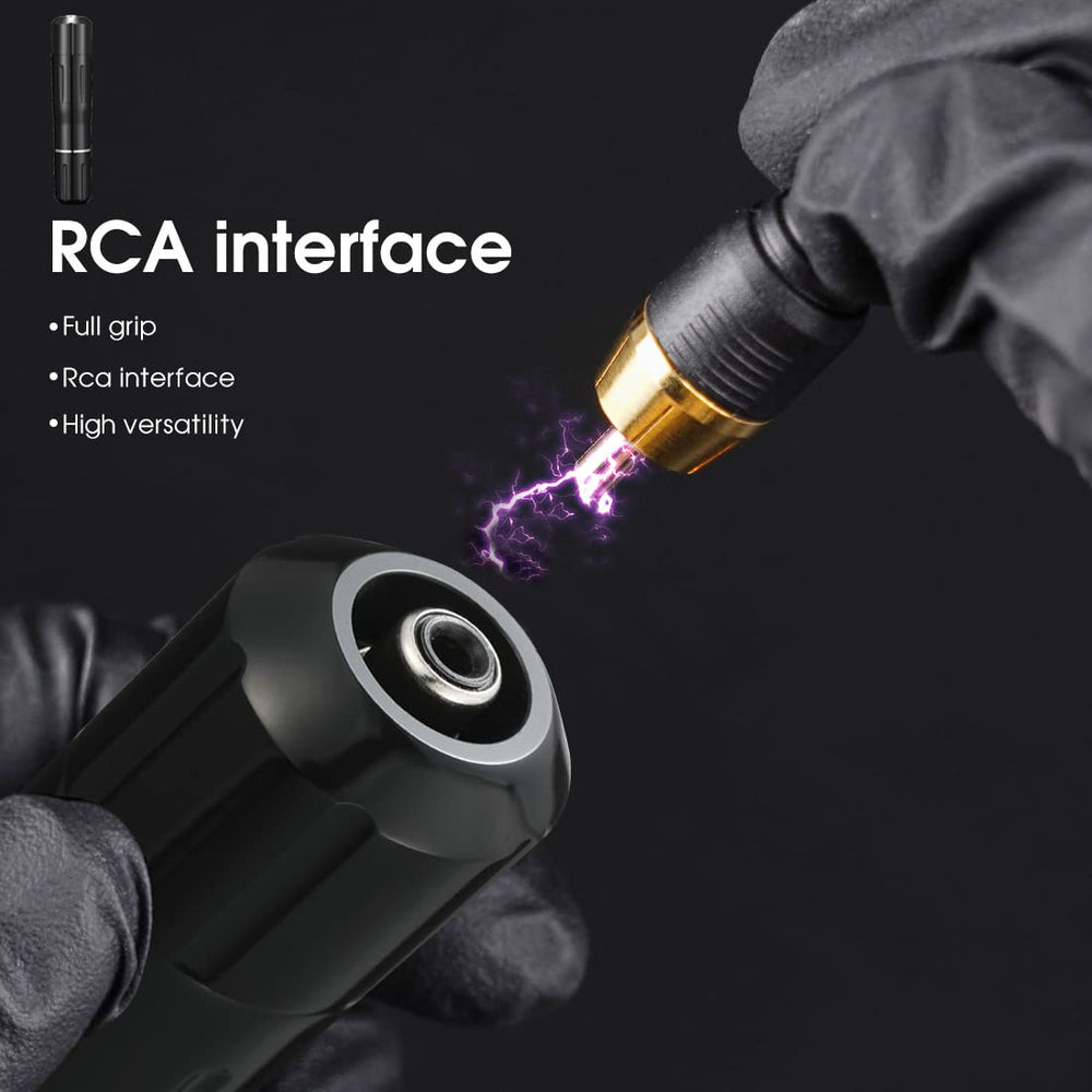 Handheld Ybeauty tattoo gun kit enables precise control during practice.