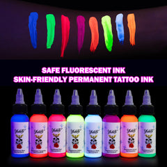 Ybeauty pink UV tattoo ink bottle brightening daylight and glow effects
