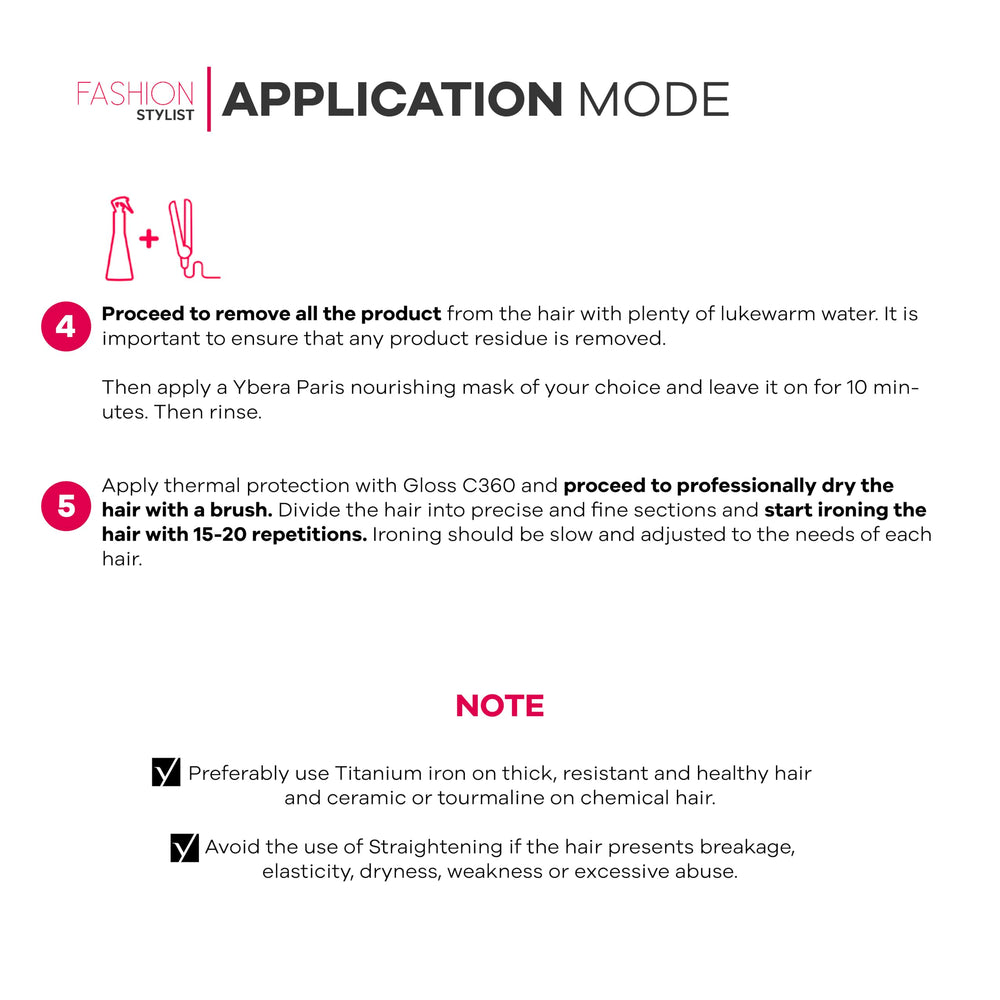 YBERA PARIS professional-use setting with expert salon application.