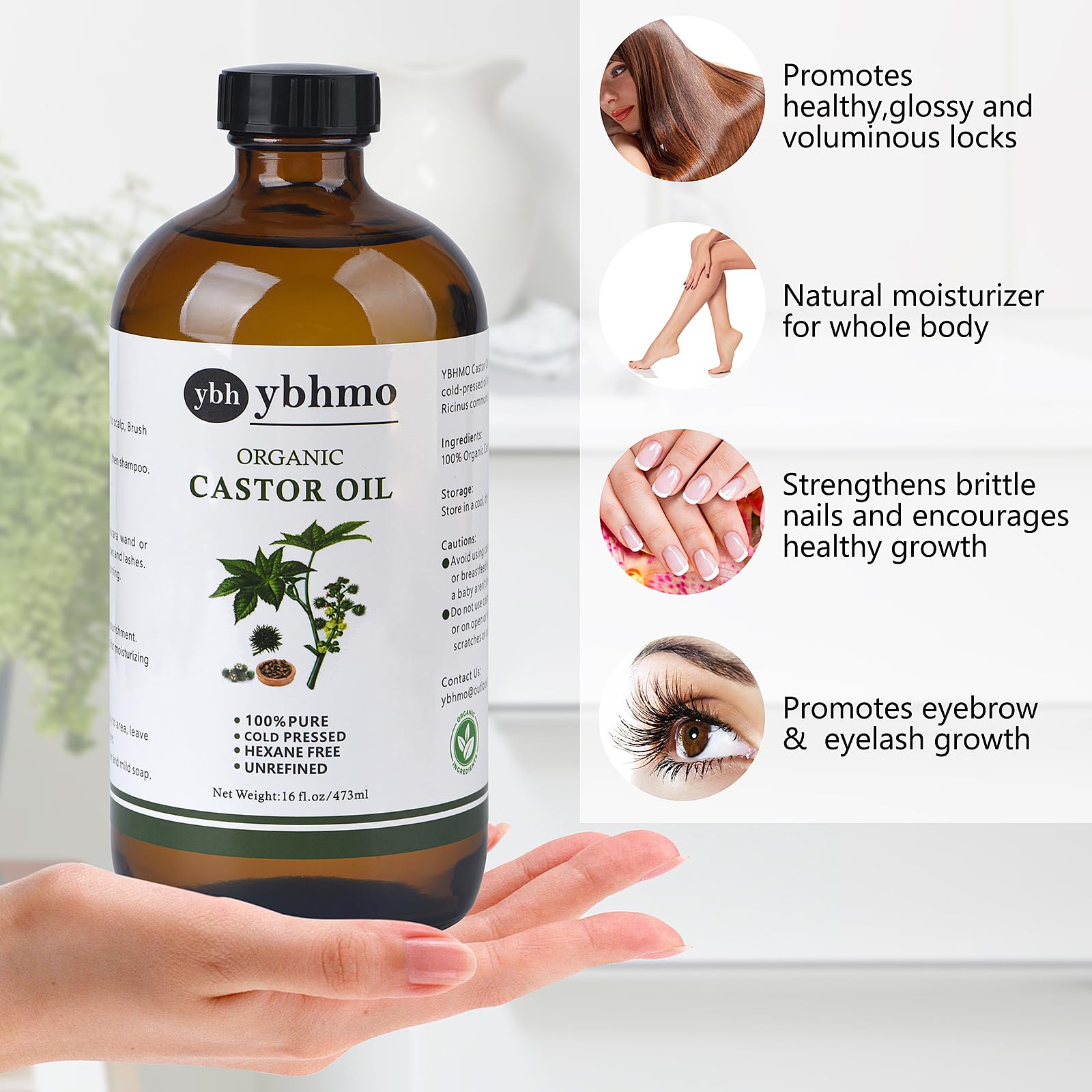YBHMO skin moisturizing oil to soften and nourish dry skin