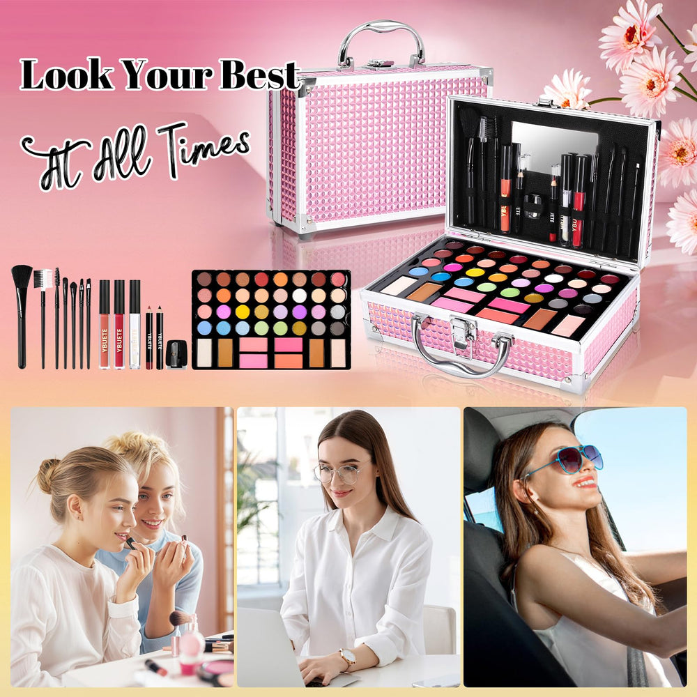 YBUETE travel case mirror for on-the-go grooming checks.