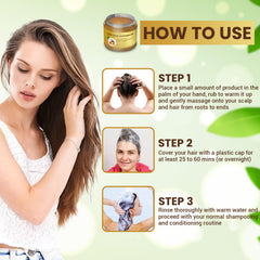 YBW Batana Oil applied to scalp during massage for hydration