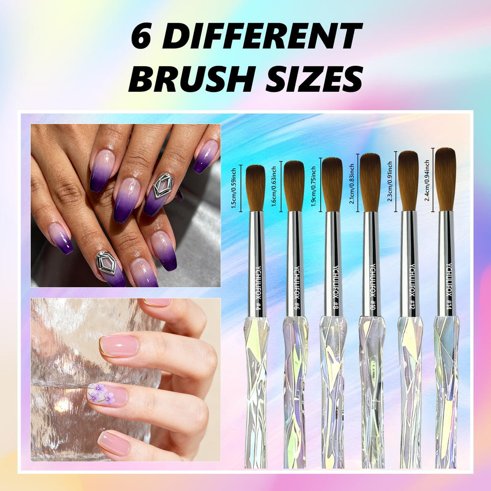 YCHULIFOX professional results at home with a complete set for nail projects.