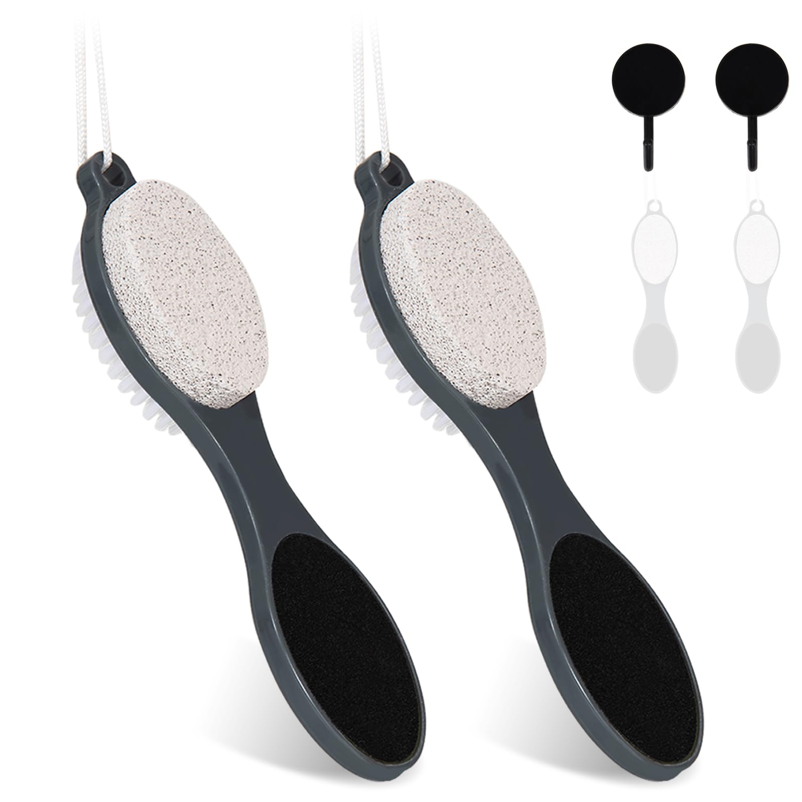 Yclin foot file callus remover with double-sided design for deep cleansing