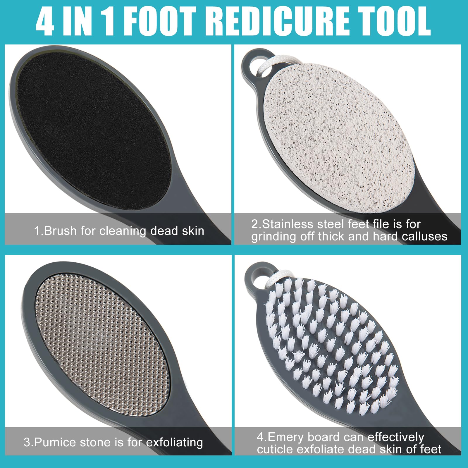 Yclin four-in-one pedicure tool design for at-home foot care