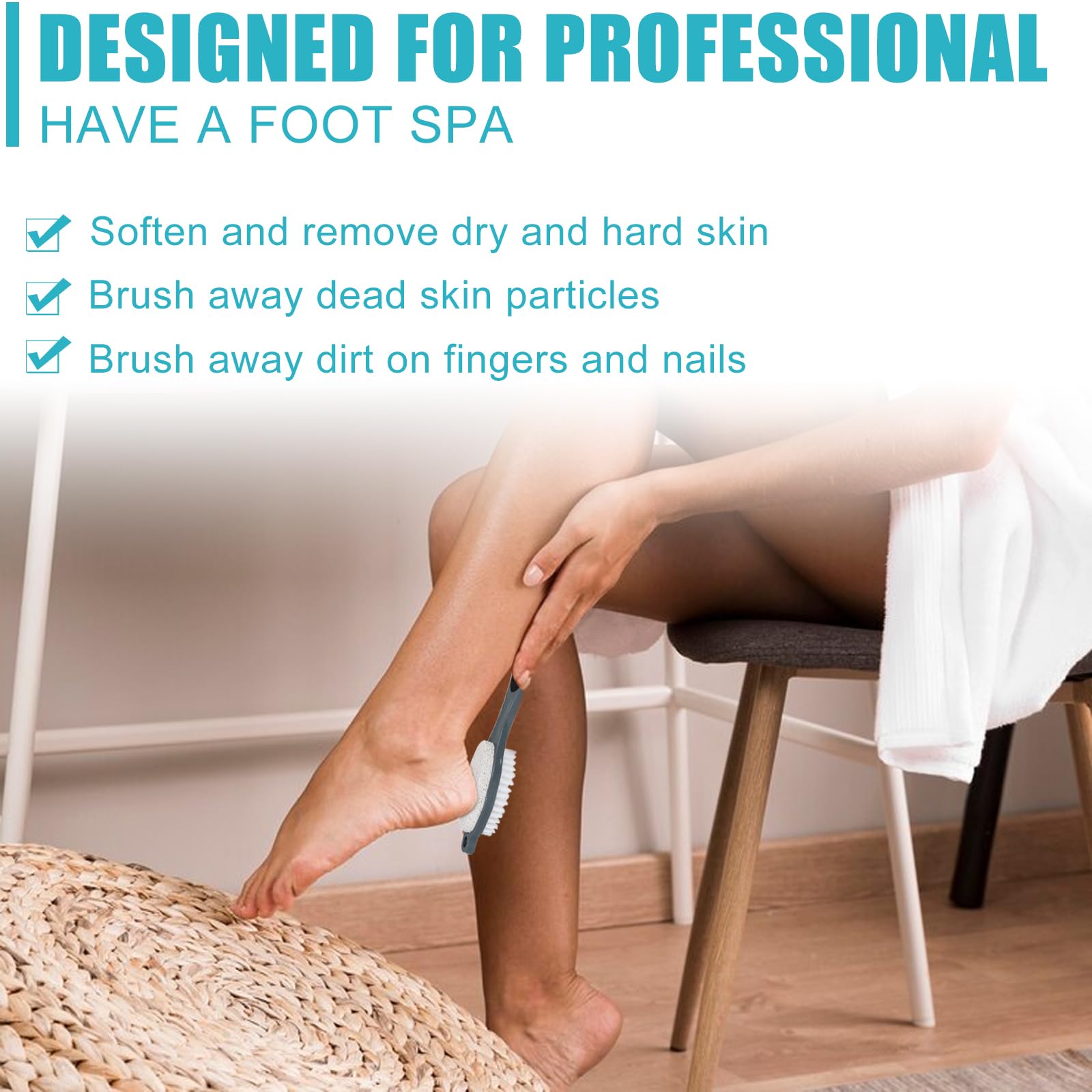 Yclin home foot care kit with hooks for easy storage