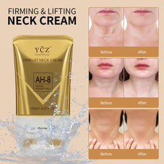 Texture swirl of Ycz Ah8 Neck Cream shows rich, moisturizing formula.