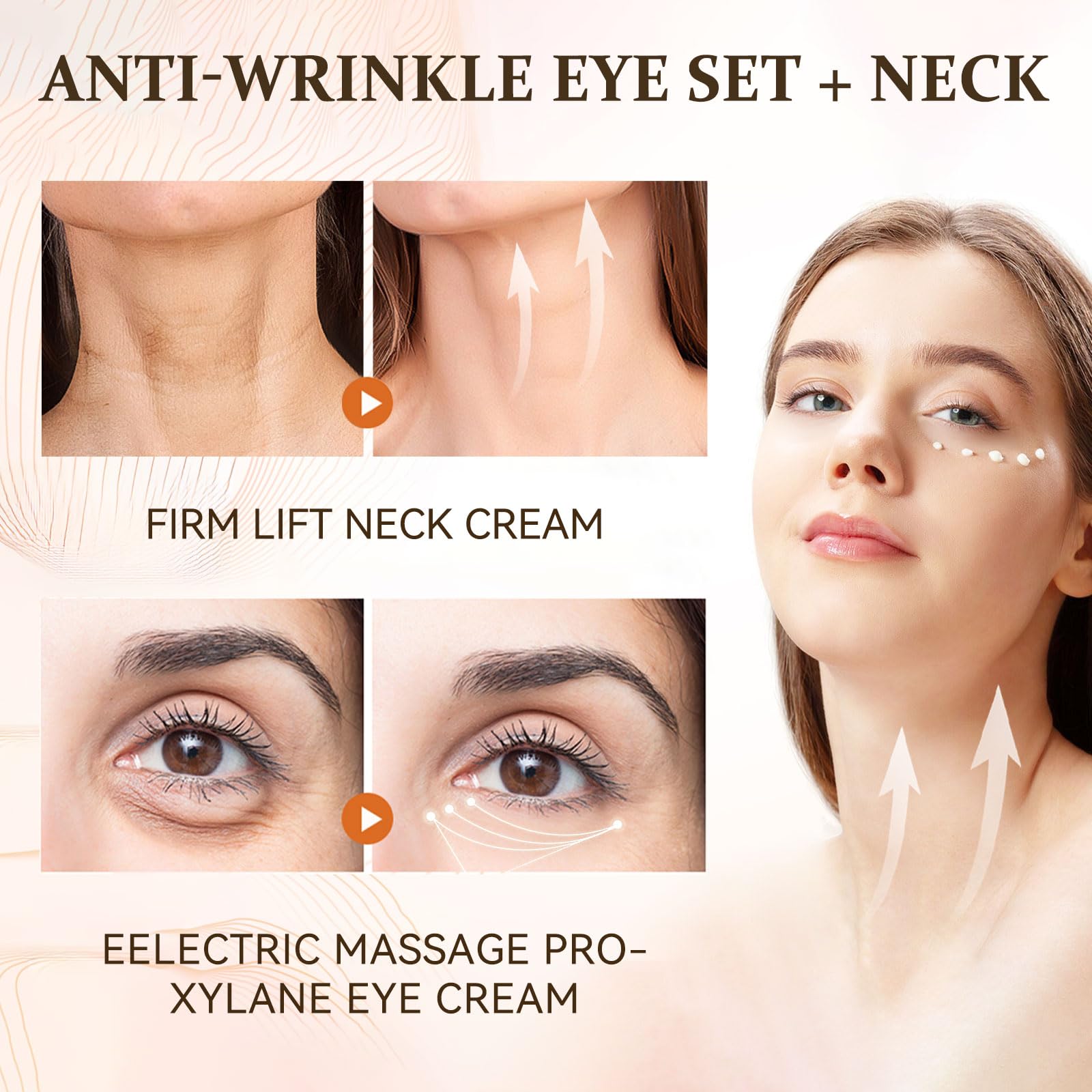 Ycz Neck-Eye Care swatch showing lightweight, fast-absorbing texture.
