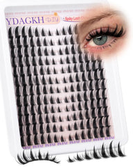 YDAGKH Manga Lash Clusters packaging with 168 pieces for versatile anime looks.