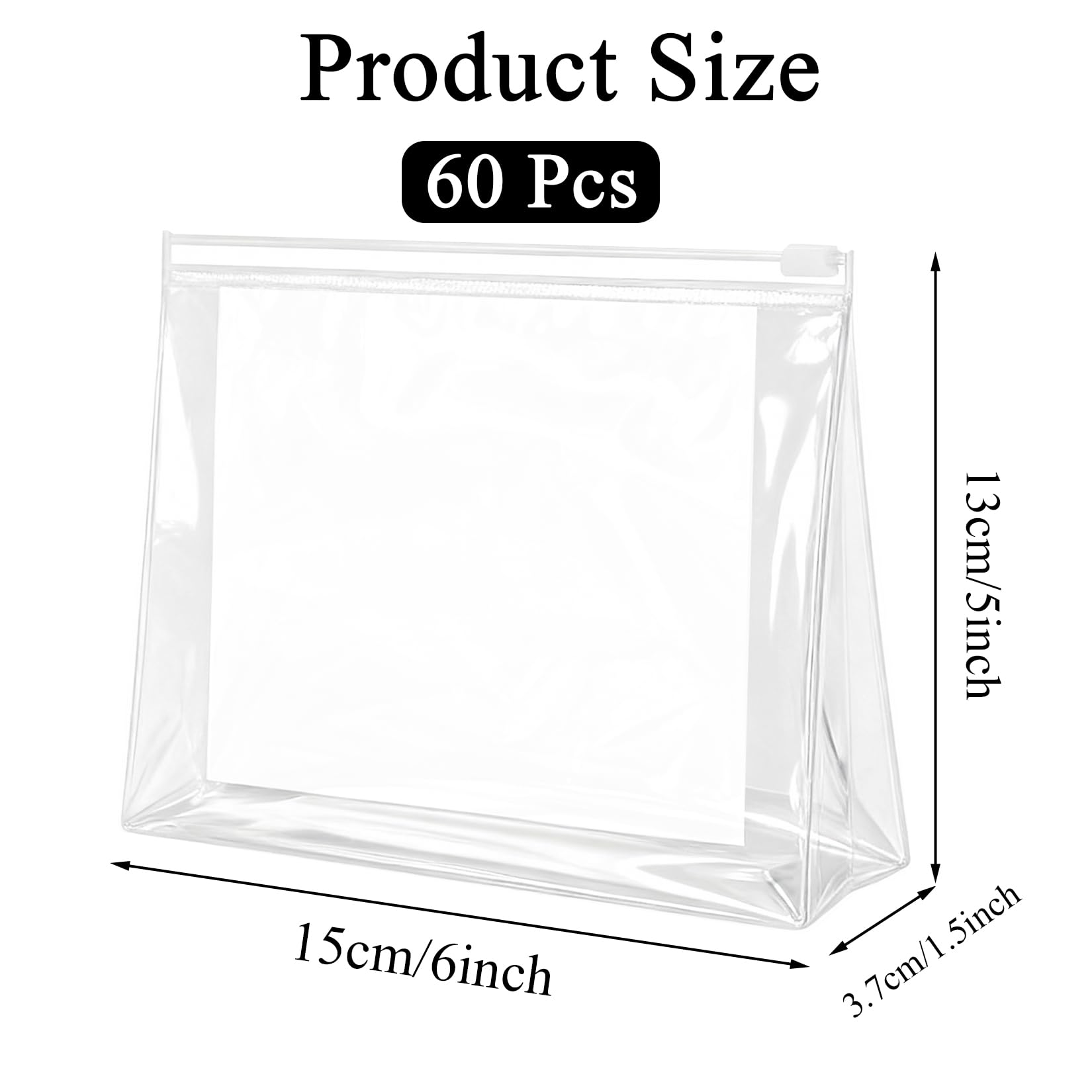 YEAJOIN small clear zipper pouch ideal for compact travel organizers