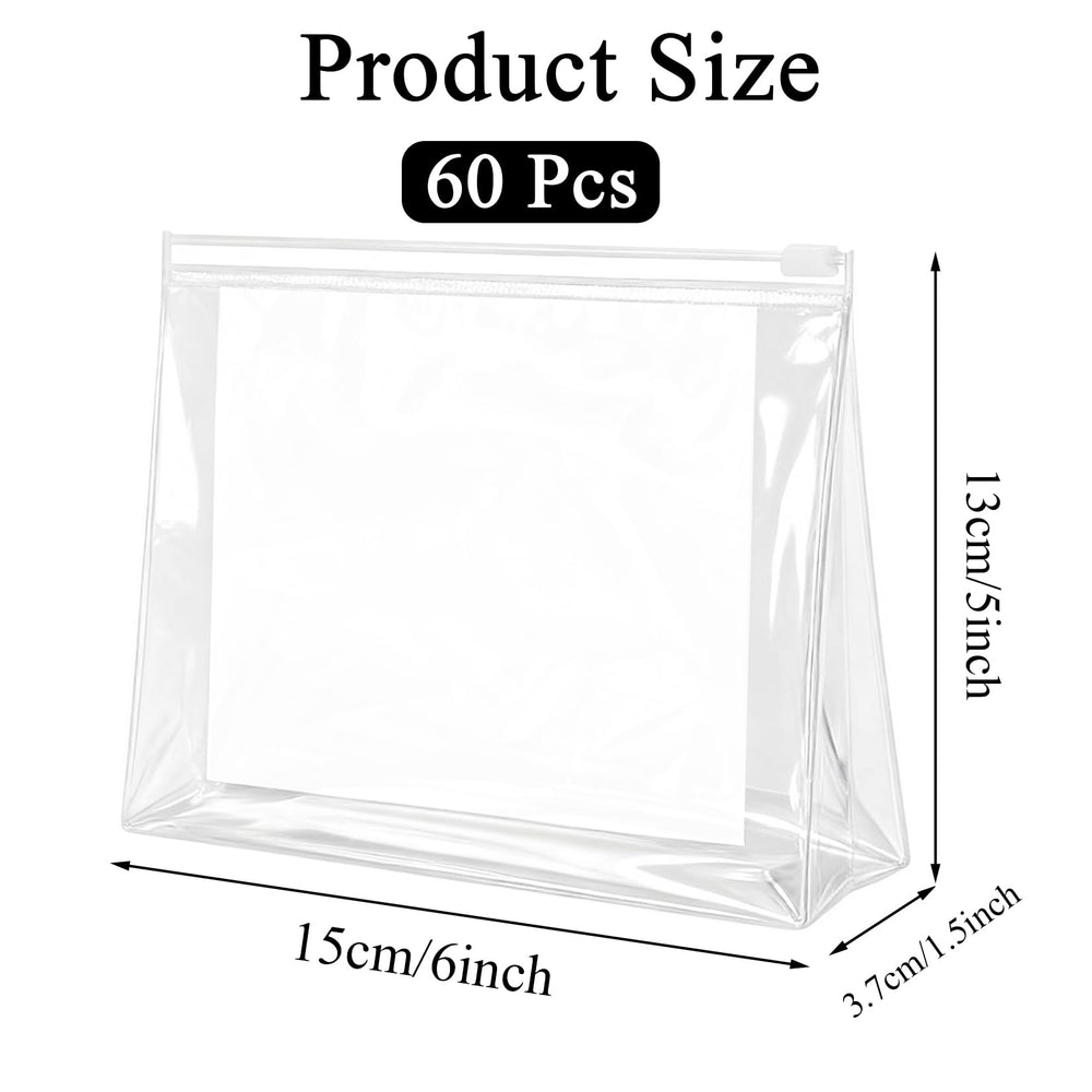YEAJOIN small clear zipper pouch ideal for compact travel organizers
