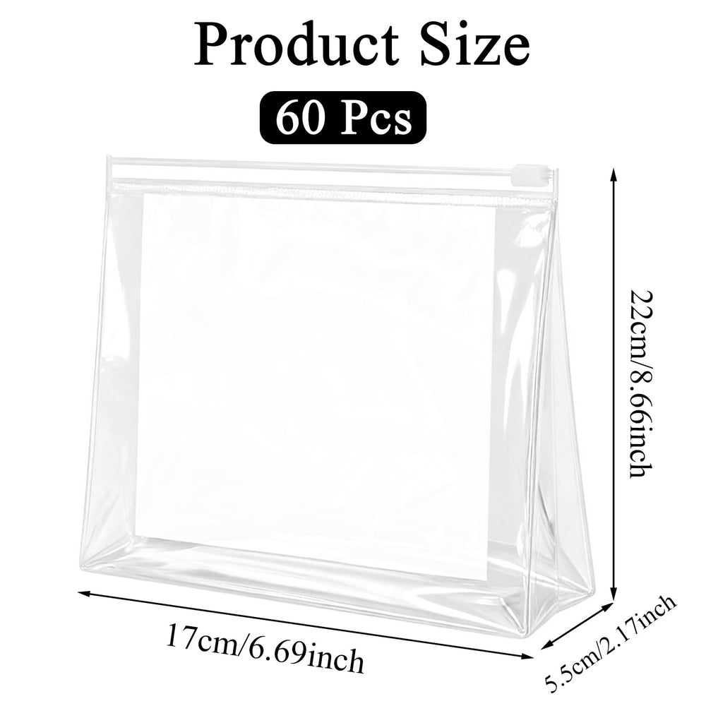 YEAJOIN small clear zipper pouch highlights essentials with waterproof durability during travel.
