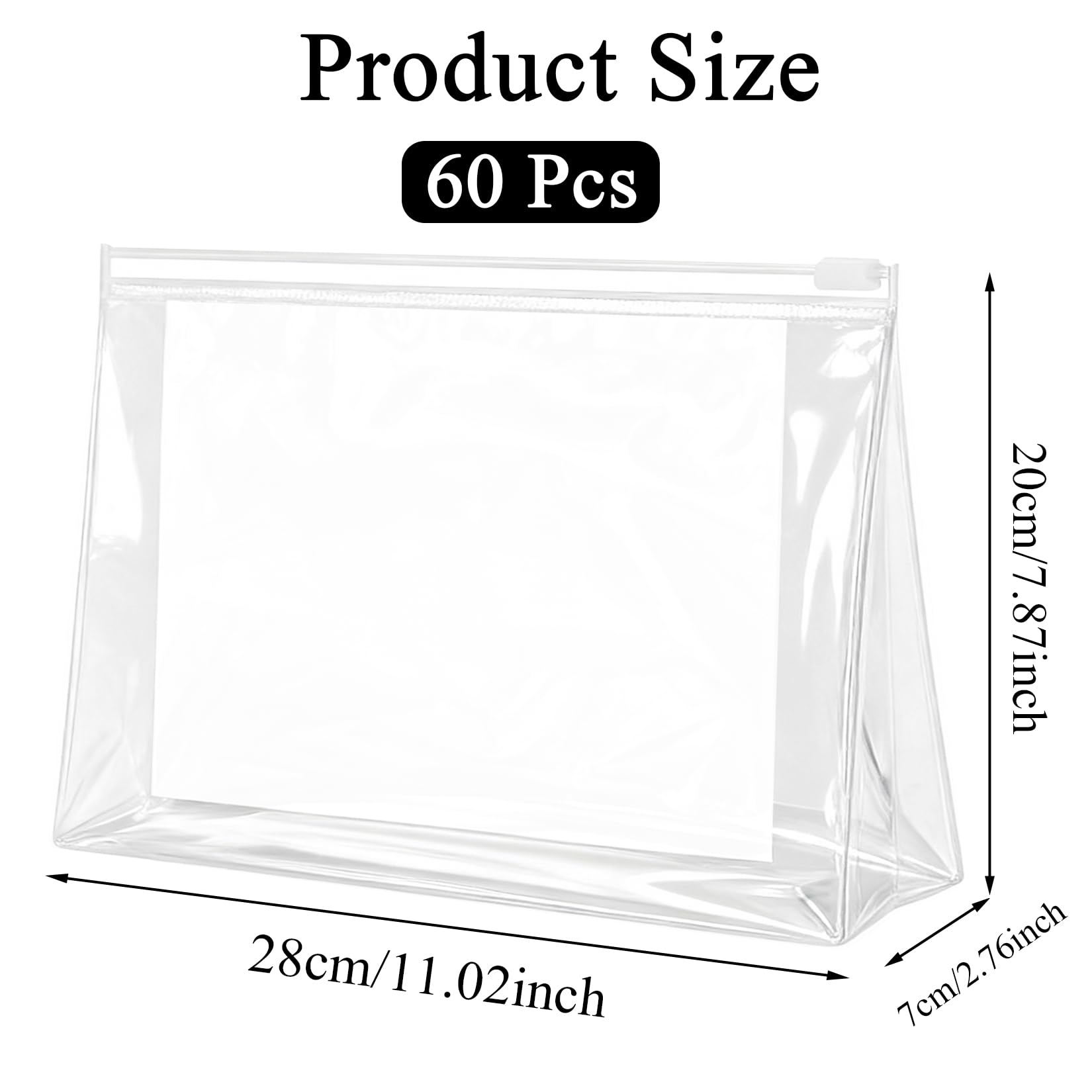 YEAJOIN small zipper pouch set portable storage for daily toiletries.