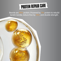 YEALIR Beard Wash with biotin and ceramides highlights nourishing formula for follicles.