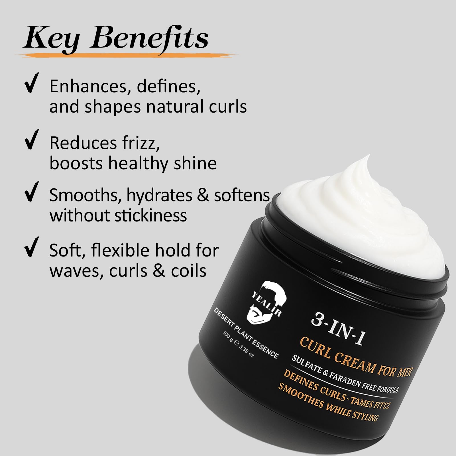 YEALIR opuntia tuna extract close-up conditioning strands.