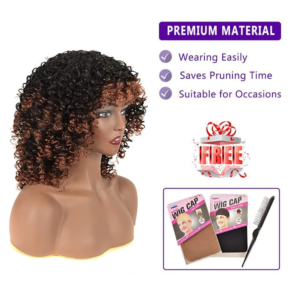 YEAME curly wig cap with adjustable straps to fit most head sizes securely.