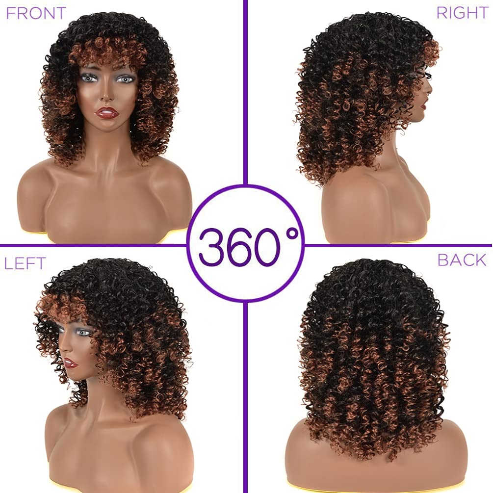 YEAME Curly Wig ready for everyday style and quick transformation.