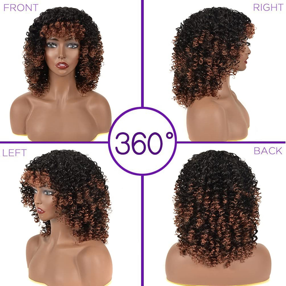 YEAME Curly Wig ready for everyday style and quick transformation.