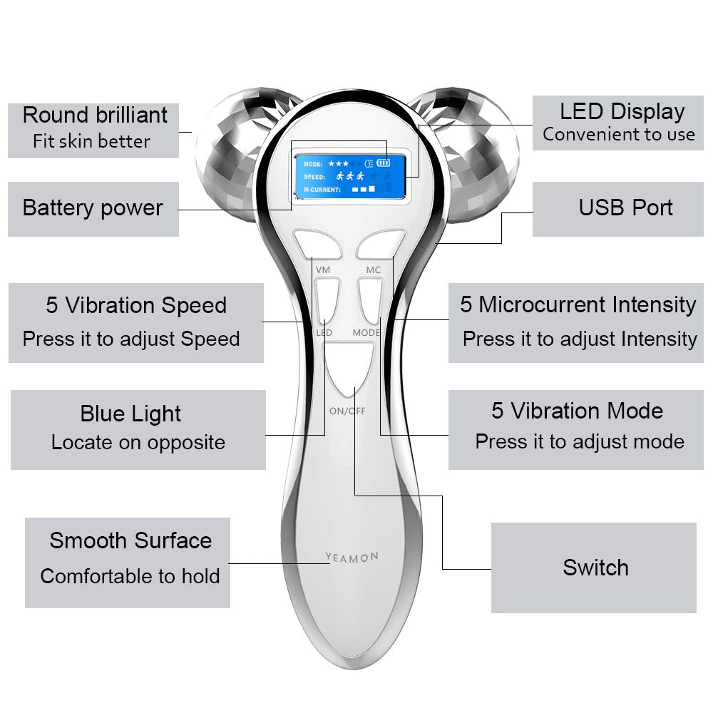 Yeamon rechargeable unit with USB cable supports convenient at-home sessions