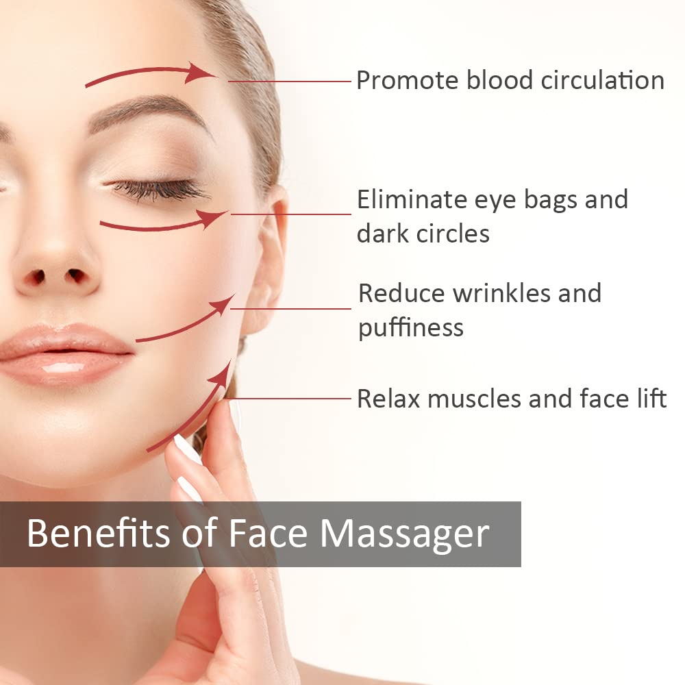 Yeamon Cooling Face Roller stays cool to touch for relaxing use.