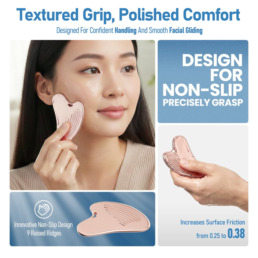 Yeamon cooling stainless steel massager offers a refreshing glide