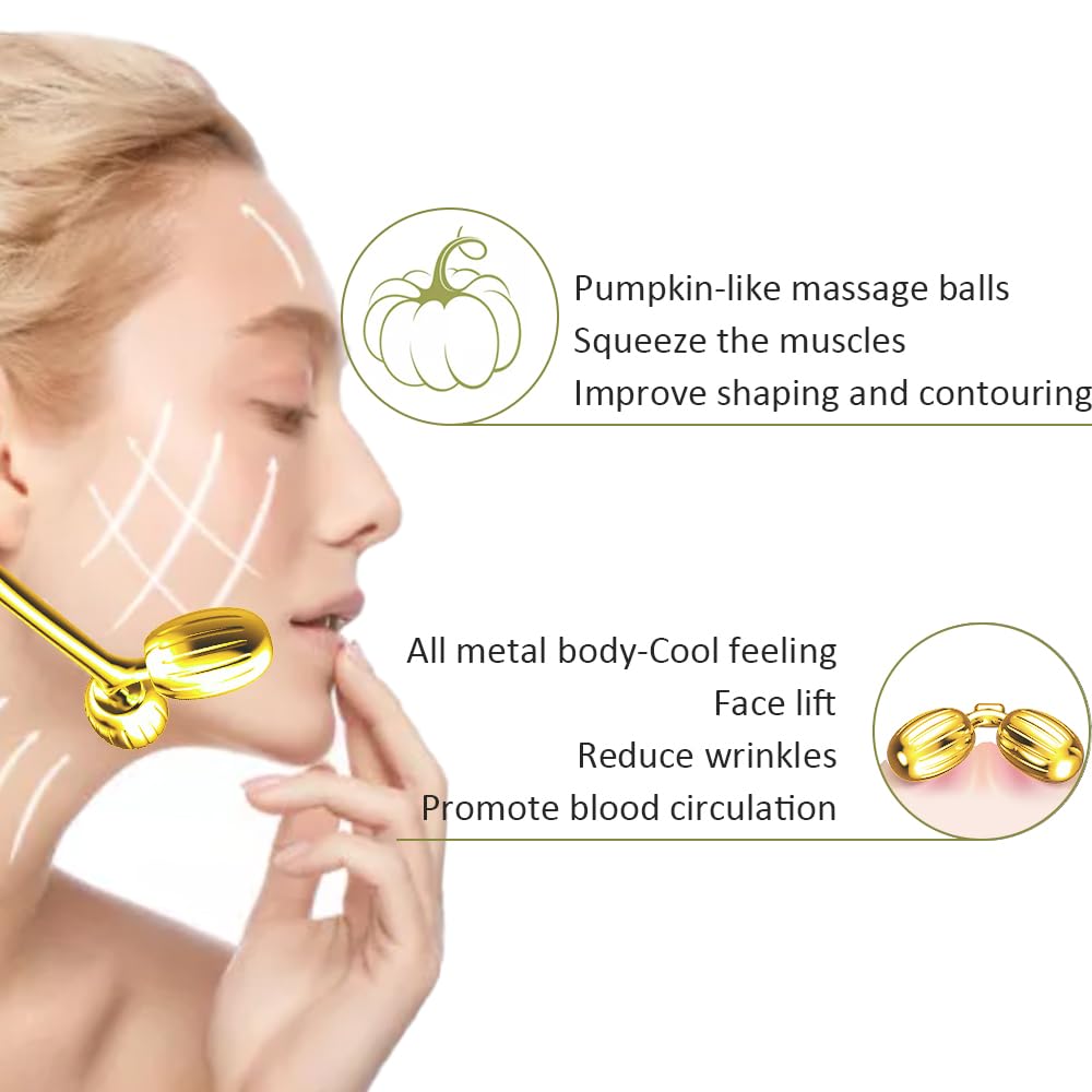 Yeamon Dual-Ended Face Roller delivering smooth coverage for cheeks and jaw.
