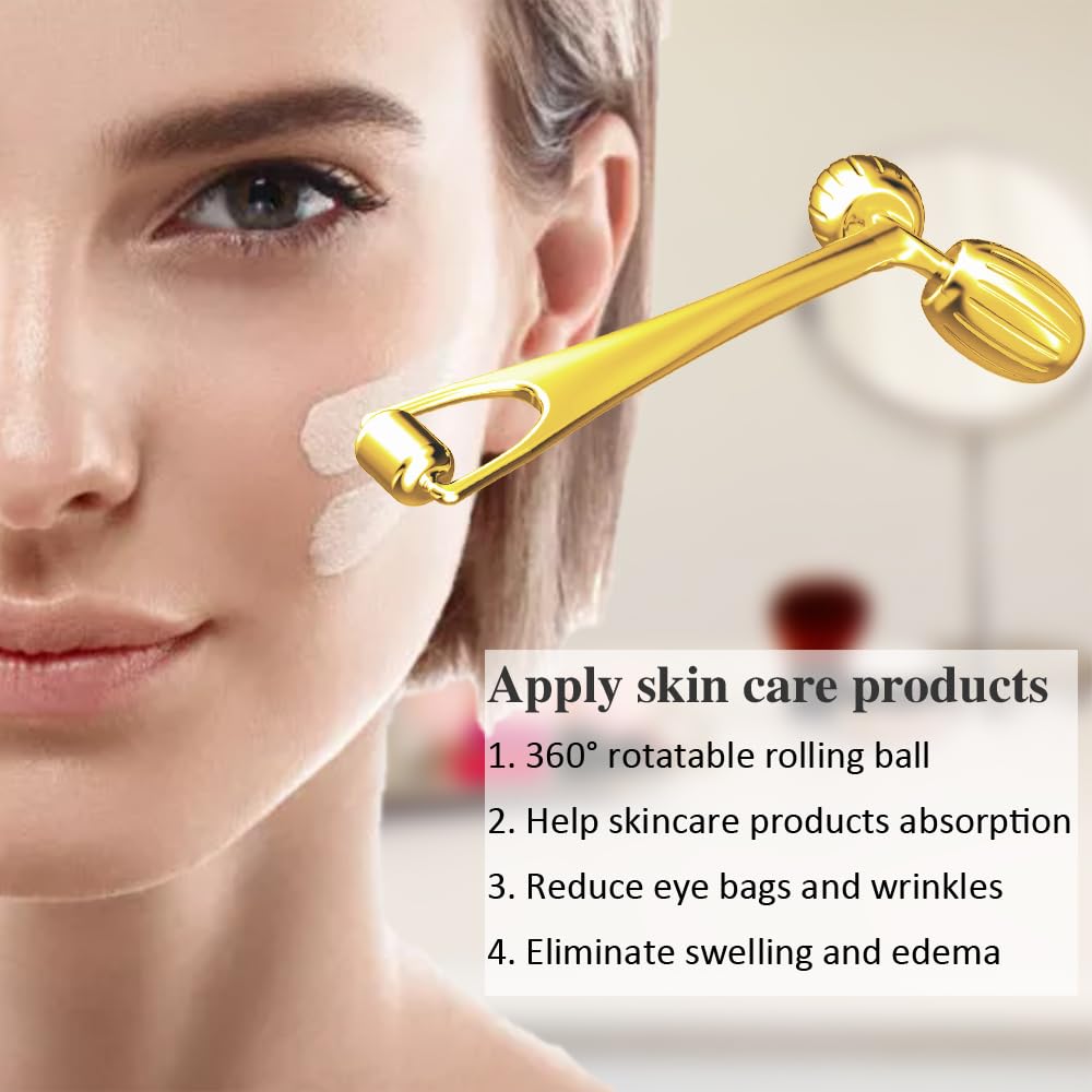 Yeamon Eye Roller for precise under-eye massage in a soothing routine.
