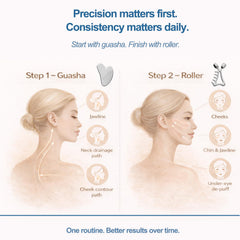 Yeamon Face Roller with side comb edge for scalp massage and tension relief.