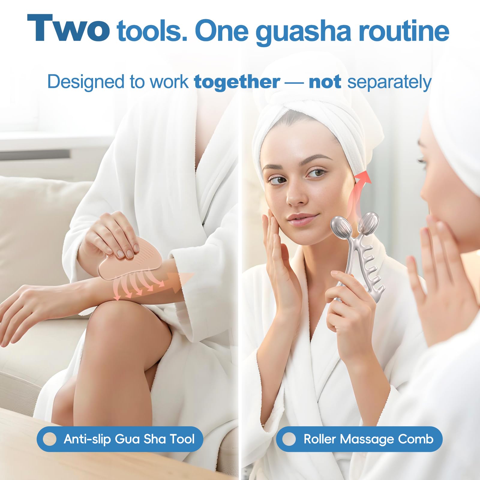Yeamon Face Roller in V-angle design for jawline sculpting and de-puffing.