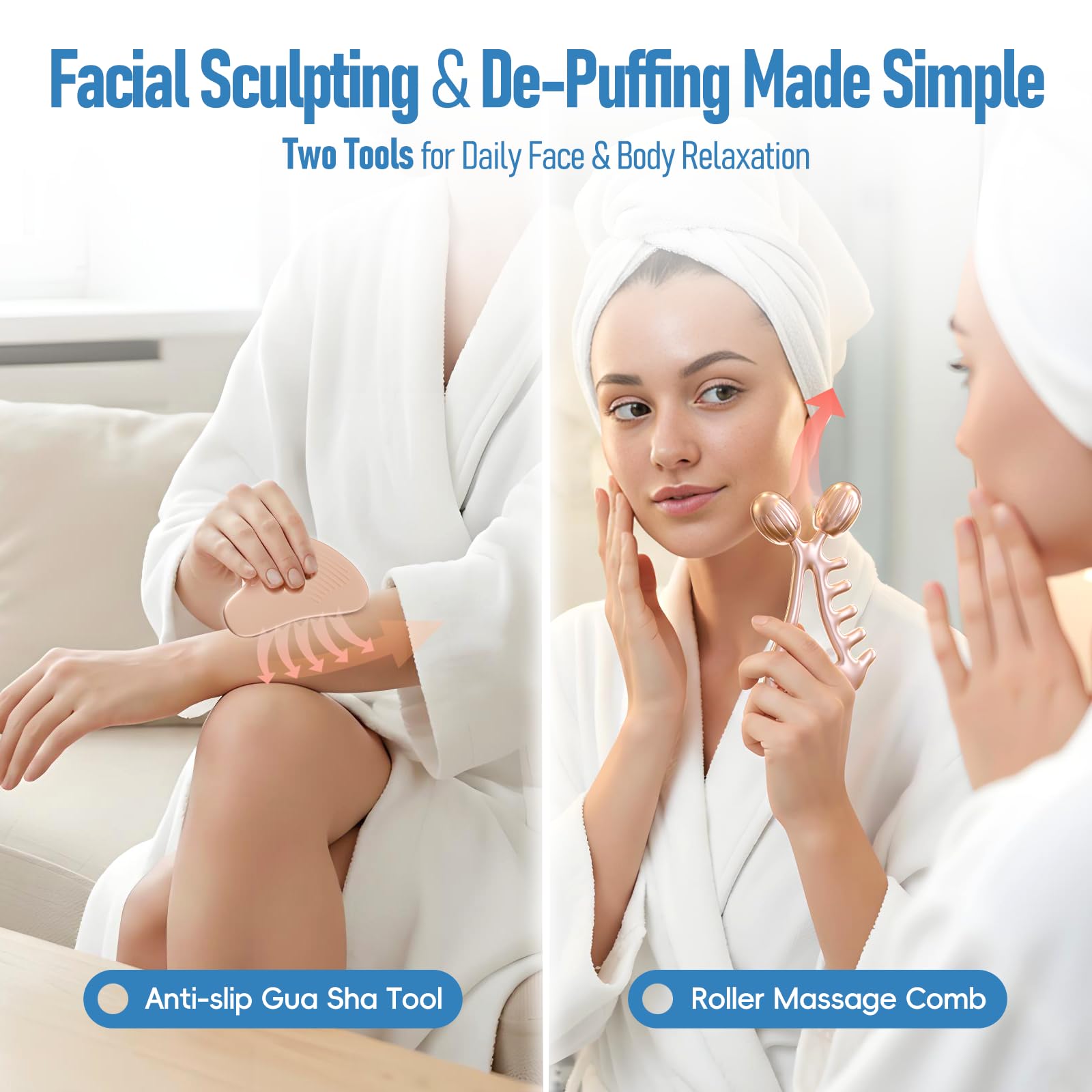 Yeamon V-angle face roller delivers even pressure along the jawline