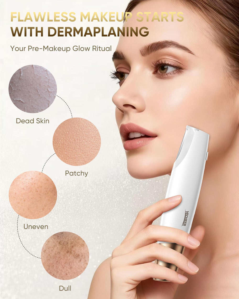 YeCheer compact travel case keeps the dermaplane ready on the go.