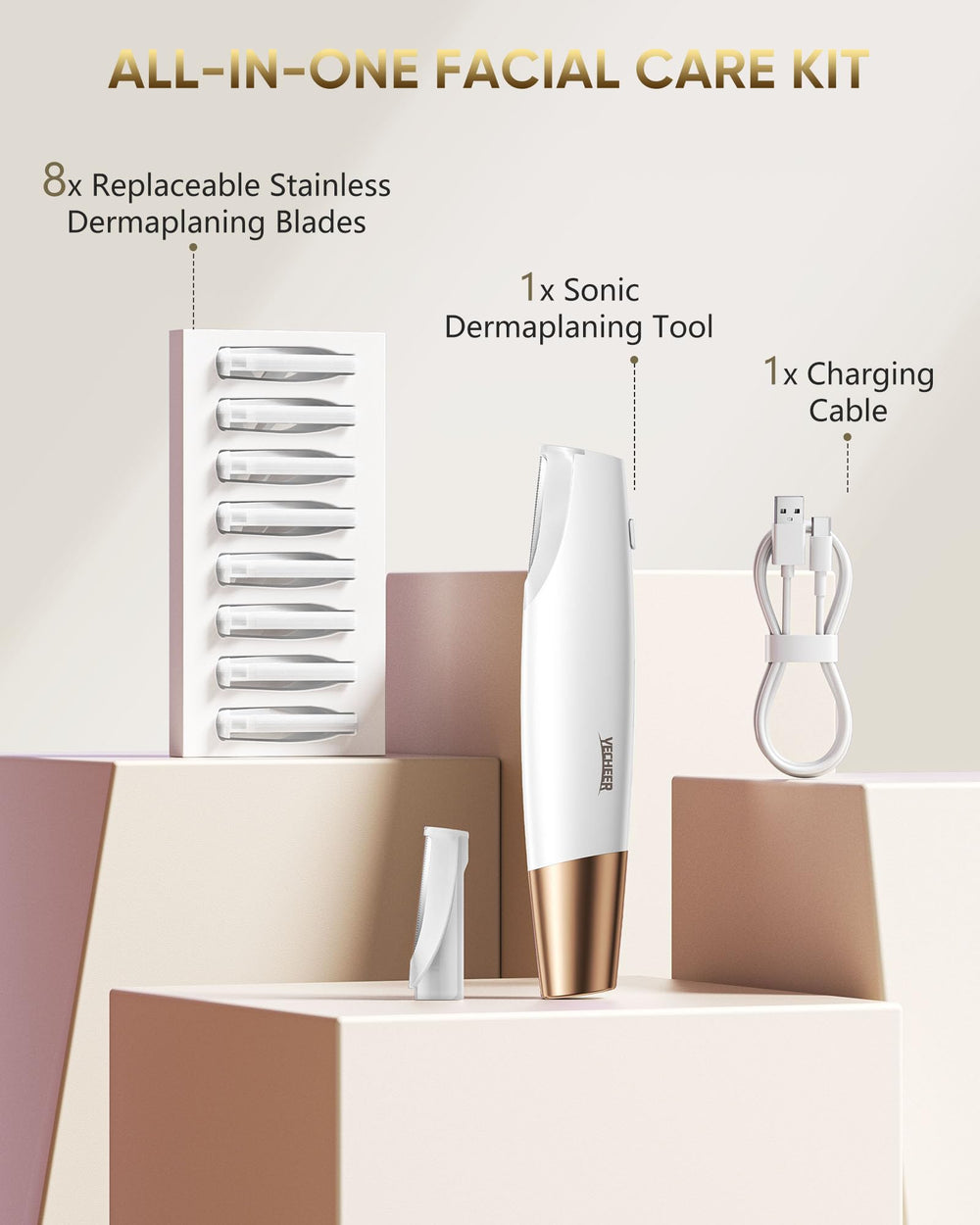 YeCheer Dermaplane aids precise eyebrow detailing and facial exfoliation.